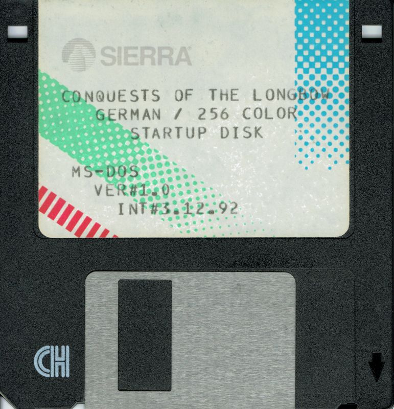Media for Conquests of the Longbow: The Legend of Robin Hood (DOS) (Fully localized 3.5'' Floppy VGA version): Startup Disk