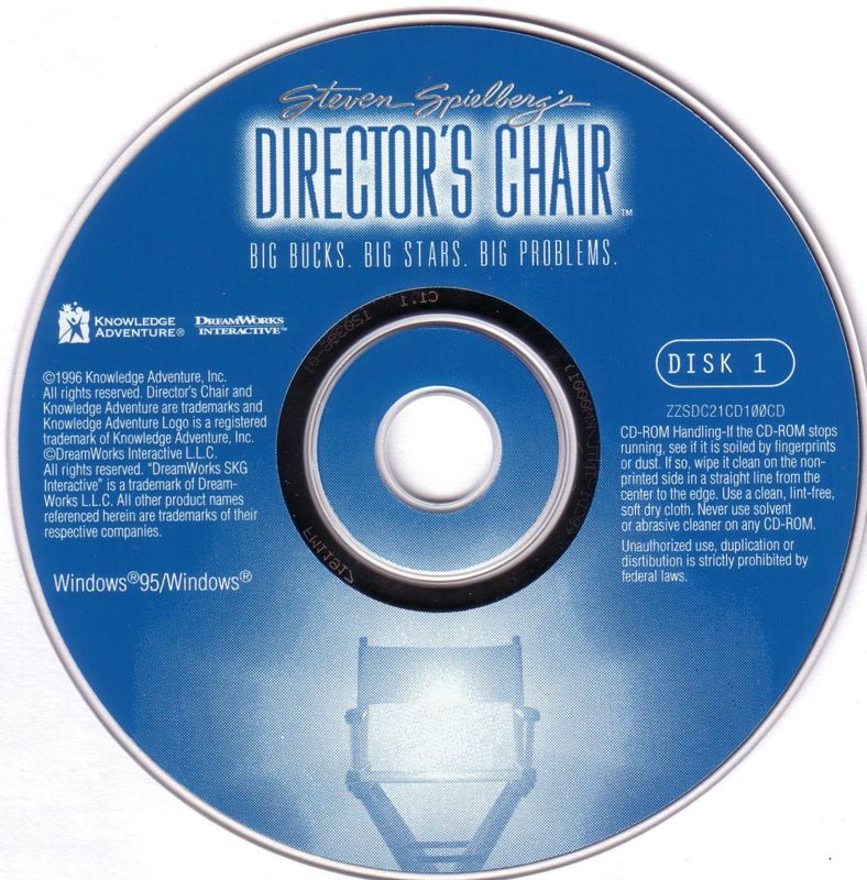 Media for Steven Spielberg's Director's Chair (Windows and Windows 3.x): Disc 1