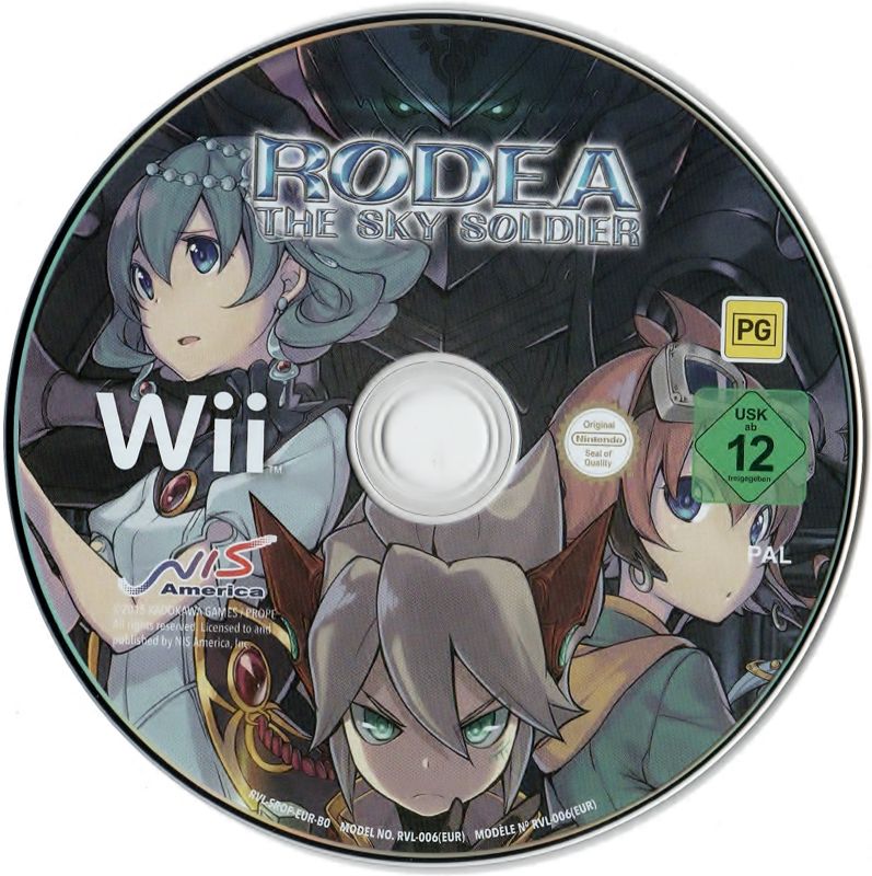 Media for Rodea the Sky Soldier (Limited Edition) (Wii and Wii U): <i>Rodea the Sky Soldier</i> Wii disc