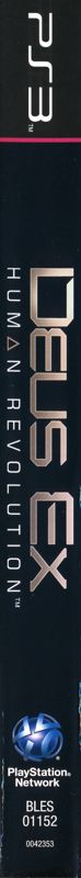 Spine/Sides for Deus Ex: Human Revolution (PlayStation 3)