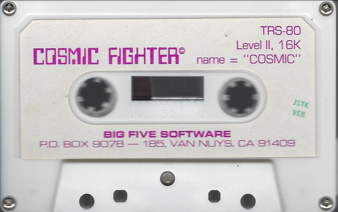 Media for Cosmic Fighter (TRS-80) (Alternate (earlier?) release)