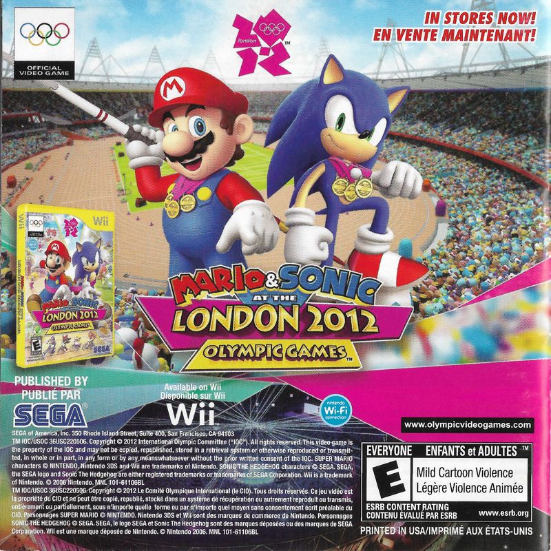 Mario & Sonic at the London 2012 Olympic Games cover or packaging ...