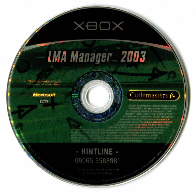 Media for LMA Manager 2003 (Xbox)