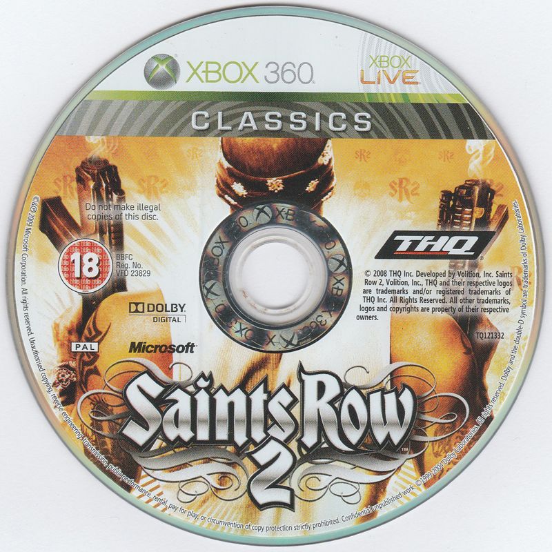 Media for Saints Row 2 (Xbox 360) (Xbox 360 Classics release - UK import)