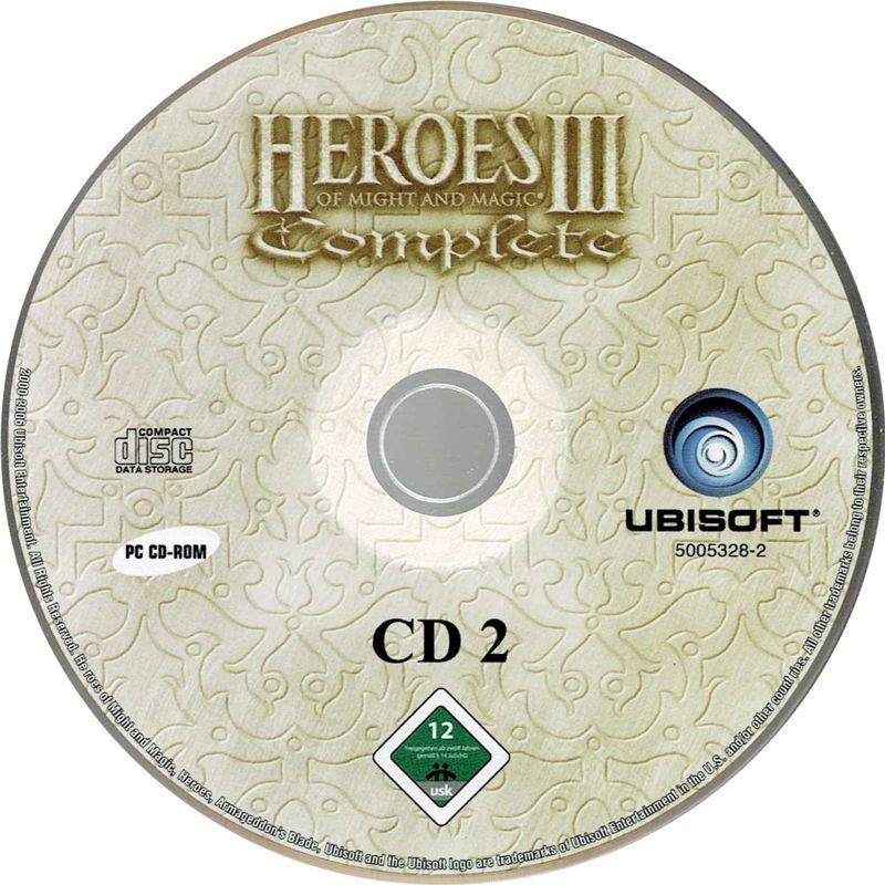 Media for Heroes of Might and Magic III+IV: Complete (Windows) (Hammerpreis release): Heroes of Might and Magic III: Complete - Disc 2