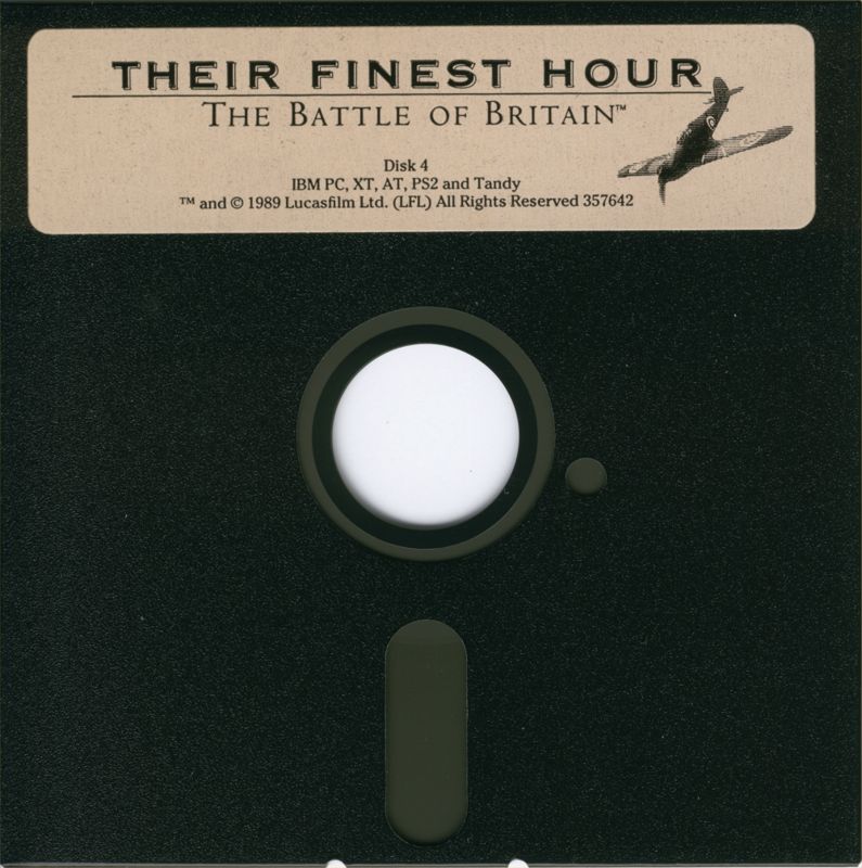 Media for Their Finest Hour: The Battle of Britain (DOS): Disk 4