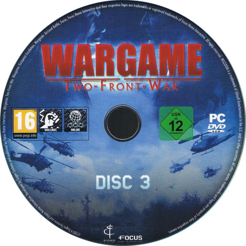 Media for Wargame: Two-Front-War (Windows): Disc 3