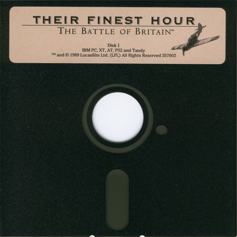 Media for Their Finest Hour: The Battle of Britain (DOS): Disk 1