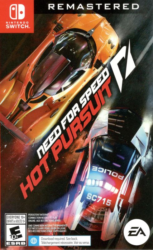 Front Cover for Need for Speed: Hot Pursuit - Remastered (Nintendo Switch)