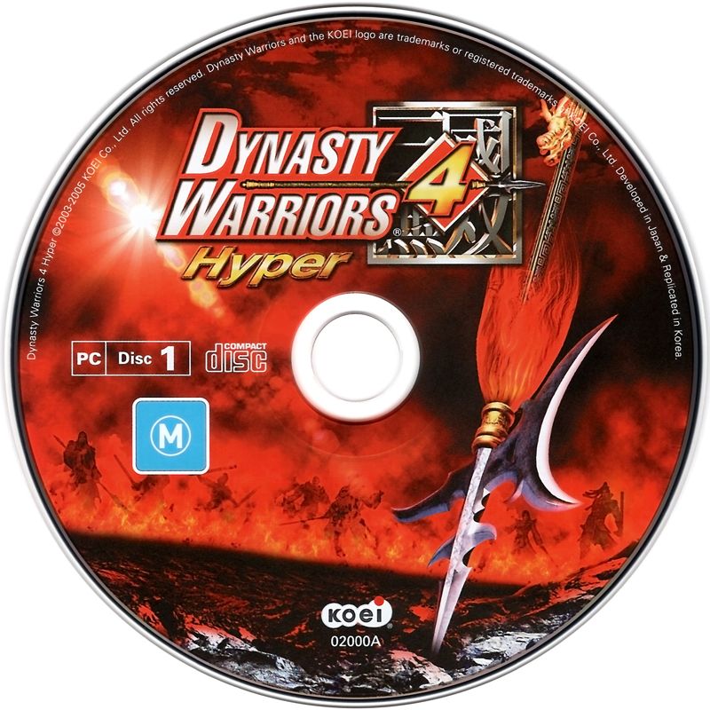 Media for Dynasty Warriors 4 (Windows): Disc 1