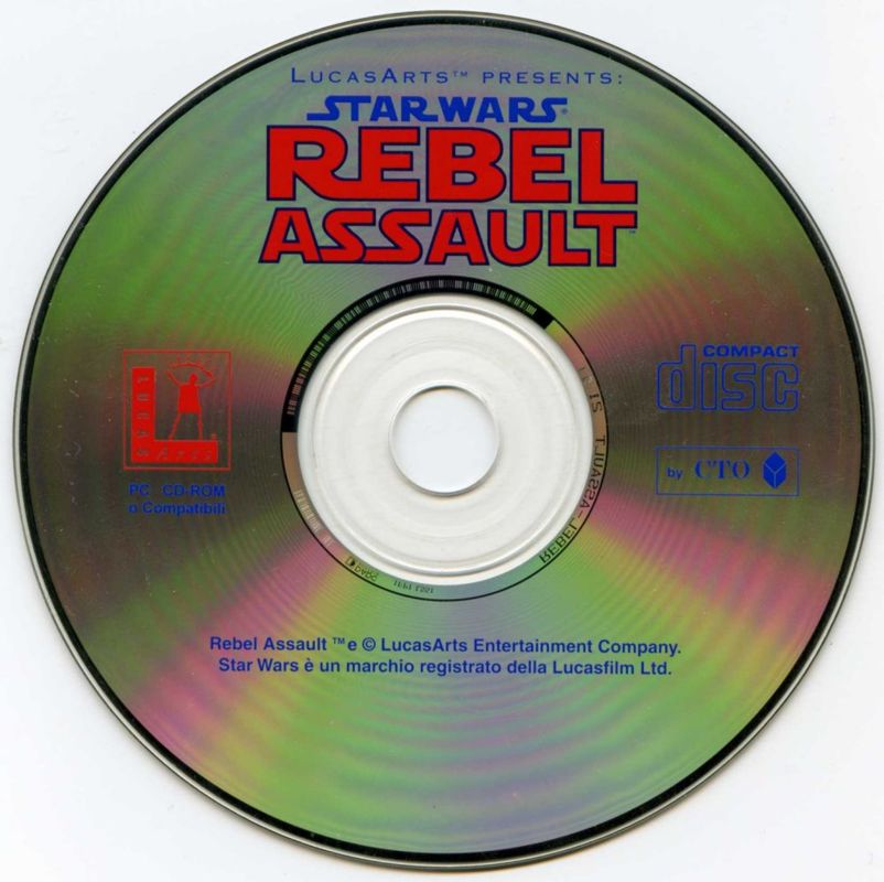 Media for Star Wars: Rebel Assault (DOS) (Collezione CD-ROM by C.T.O. #1 (Black Label Series), DigiPak)