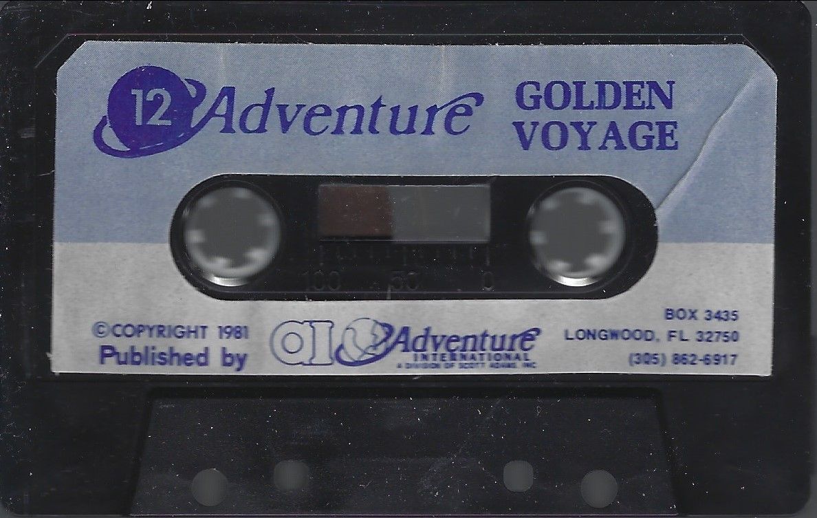 Media for The Golden Voyage (Atari 8-bit) (Adventure International Styrofoam folder)