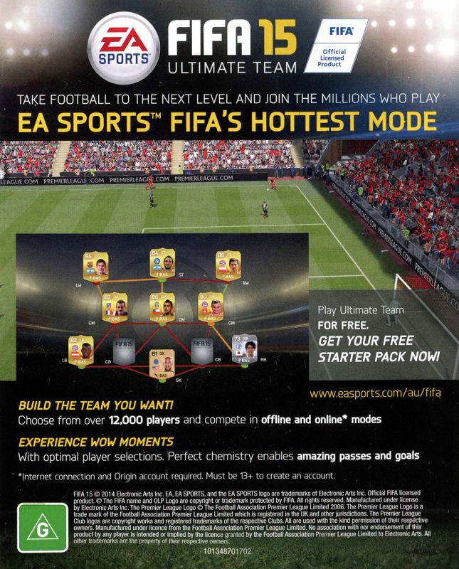 Advertisement for FIFA 15 (PlayStation 4)