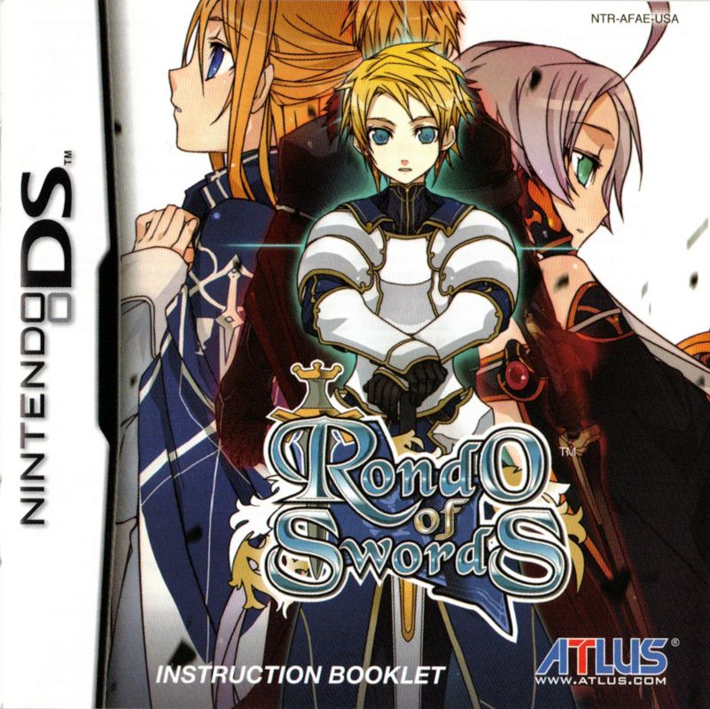 Manual for Rondo of Swords (Nintendo DS): Front