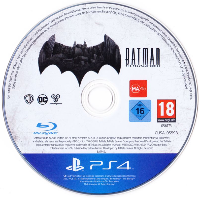 Media for Batman: The Telltale Series (PlayStation 4)