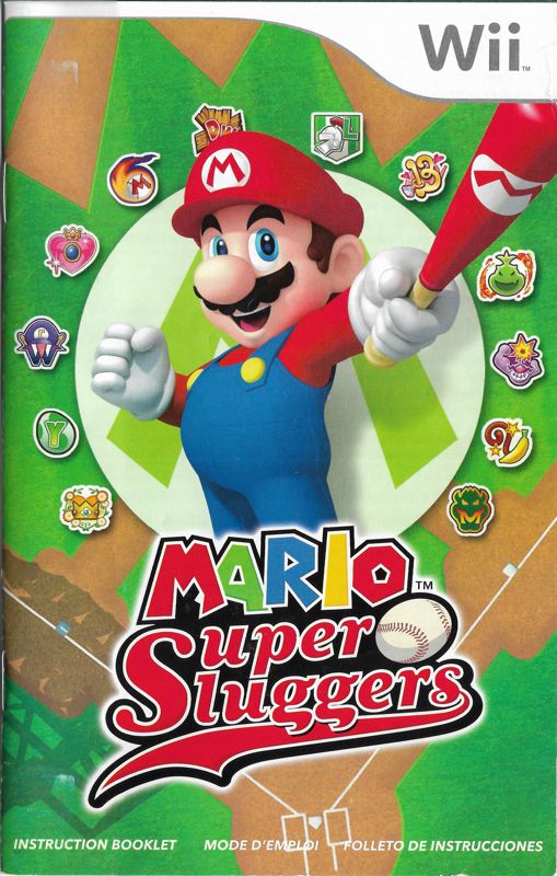 Manual for Mario Super Sluggers (Wii) (Nintendo Selects Release): Front