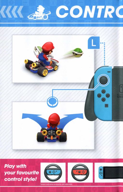 Inside Cover for Mario Kart 8 Deluxe (Nintendo Switch): Left