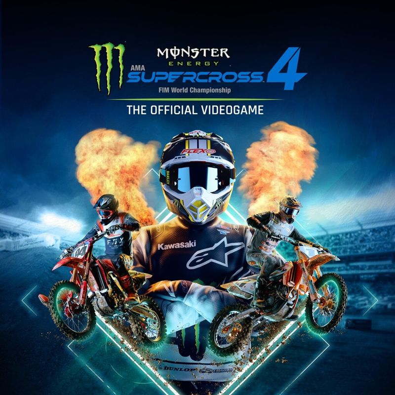 Front Cover for Monster Energy Supercross 4: The Official Videogame (PlayStation 4 and PlayStation 5) (download release)