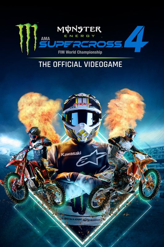 Front Cover for Monster Energy Supercross 4: The Official Videogame (Xbox One and Xbox Series) (download release)