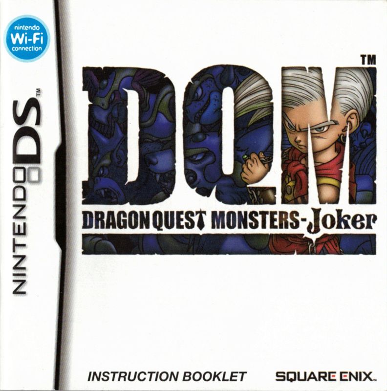 Manual for Dragon Quest Monsters: Joker (Nintendo DS): Front