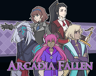 Front Cover for Arcadia Fallen (Linux and Macintosh and Windows) (itch.io release)