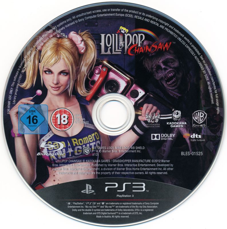 Media for Lollipop Chainsaw (Nordic Edition) (PlayStation 3)