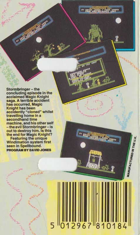 Back Cover for Stormbringer (Amstrad CPC)