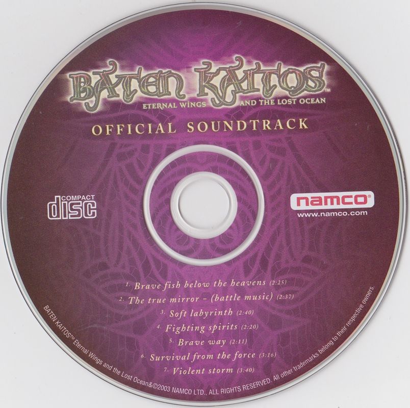 Soundtrack for Baten Kaitos: Eternal Wings and the Lost Ocean (GameCube) (Including Toys R Us Exclusive: Baten Kaitos Official Soundtrack): Media