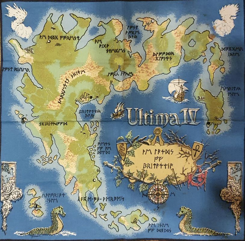 Map for Ultima IV: Quest of the Avatar (Commodore 64)