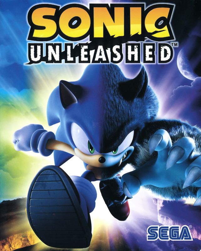 Manual for Sonic Unleashed (PlayStation 3): Front