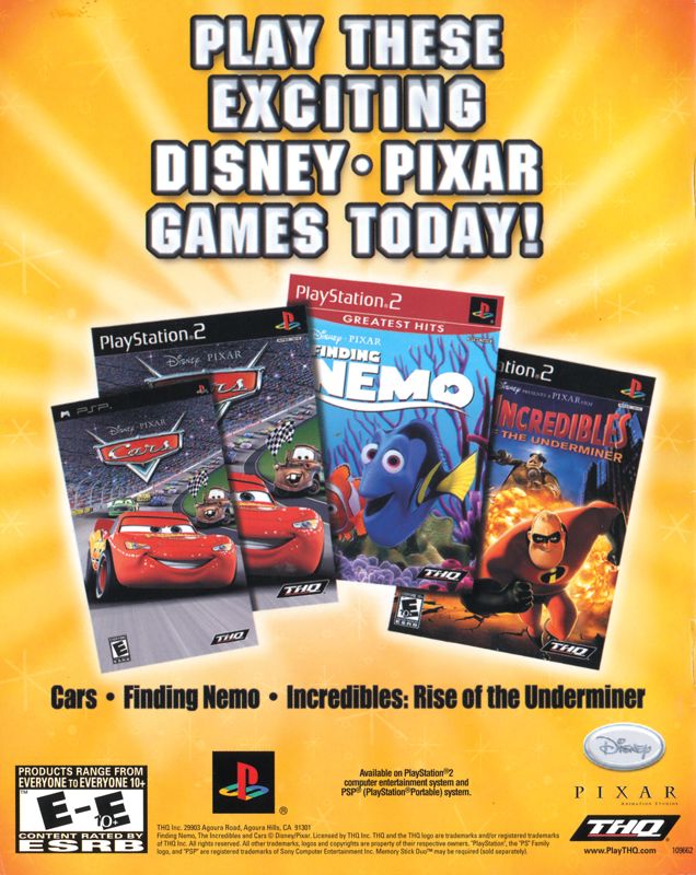 Manual for Disney•Pixar Ratatouille (PlayStation 3): Back