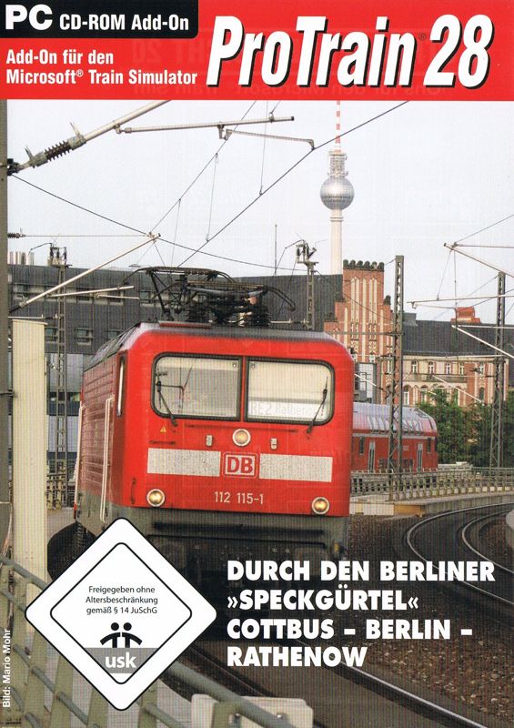 Front Cover for ProTrain 28: Trough the Berlin Suburbs Cottbus - Berlin - Rathenow (Windows)