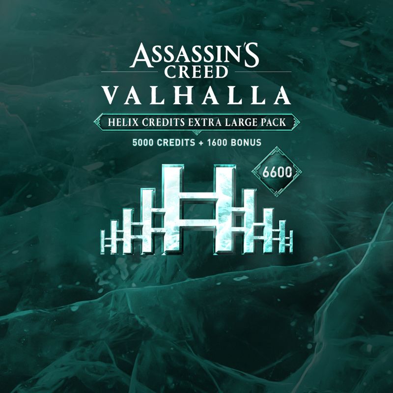 Front Cover for Assassin's Creed: Valhalla - Helix Credits Extra Large Pack: 5000 credits + 1600 bonus (PlayStation 4 and PlayStation 5) (download release)