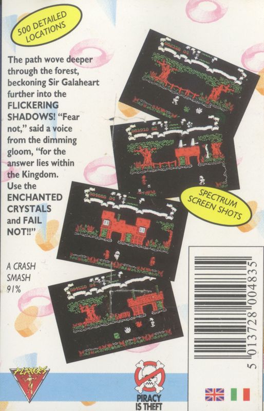 Back Cover for Firelord (ZX Spectrum) (Budget re-release)
