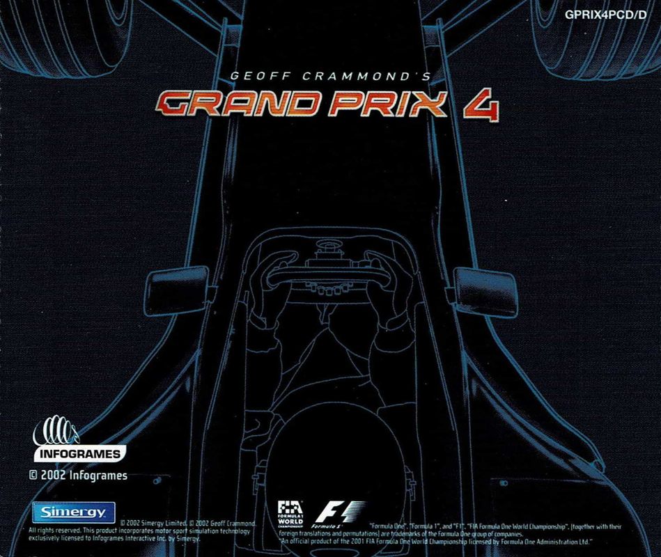 Other for Grand Prix 4 (Windows): Jewel Case - Back