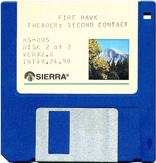 Media for Fire Hawk: Thexder - The Second Contact (DOS) (Dual-media release): 3.5" Disk 2