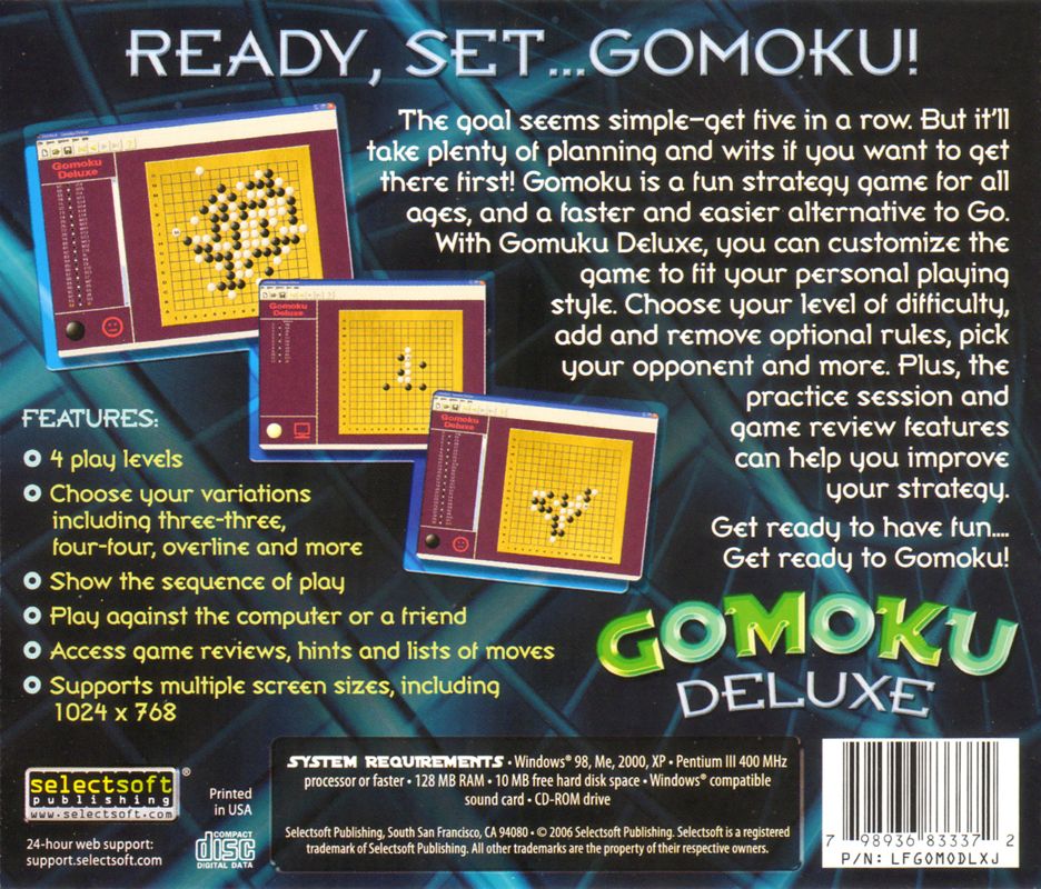 Back Cover for Gomoku Deluxe (Windows)