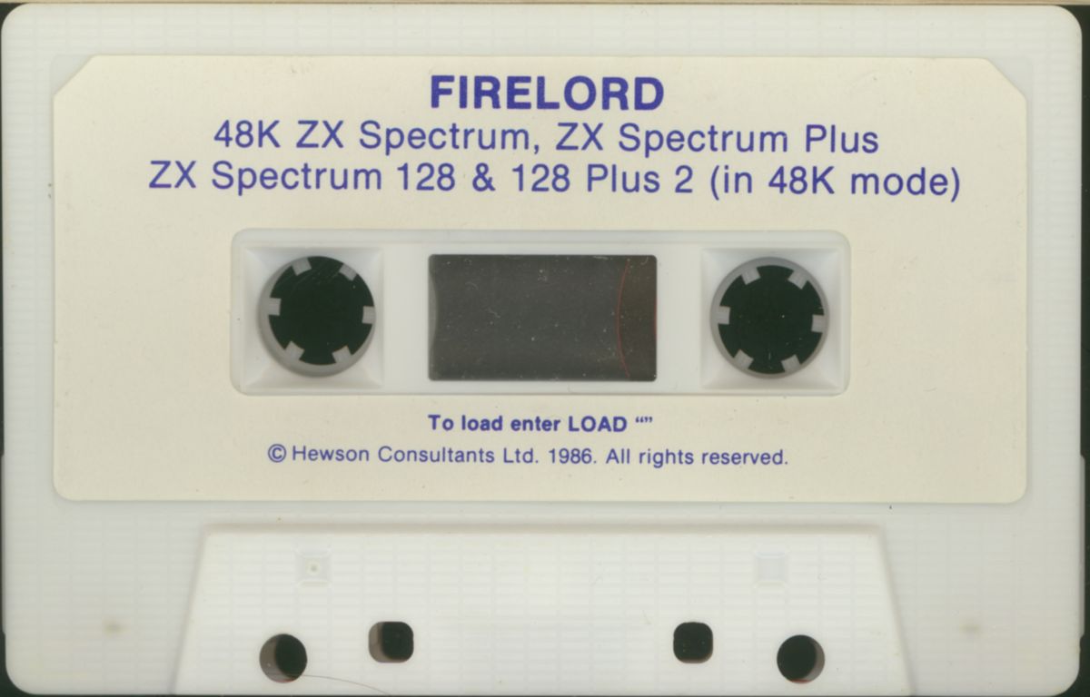 Media for Firelord (ZX Spectrum)