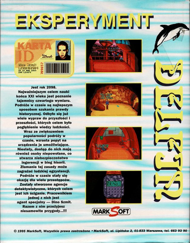 Back Cover for Eksperyment Delfin (Amiga)