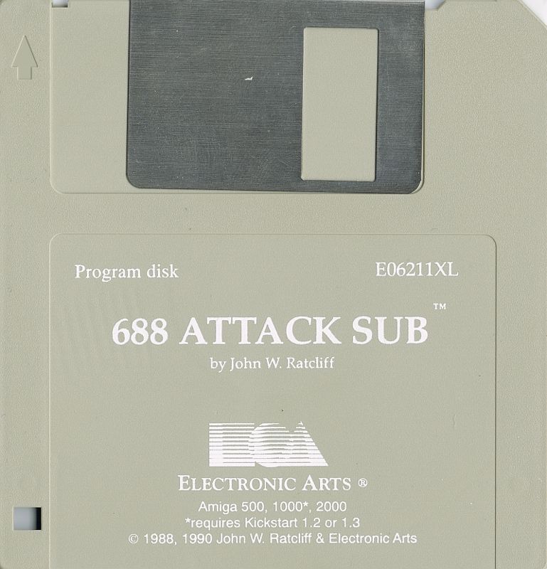 Media for 688 Attack Sub (Amiga)