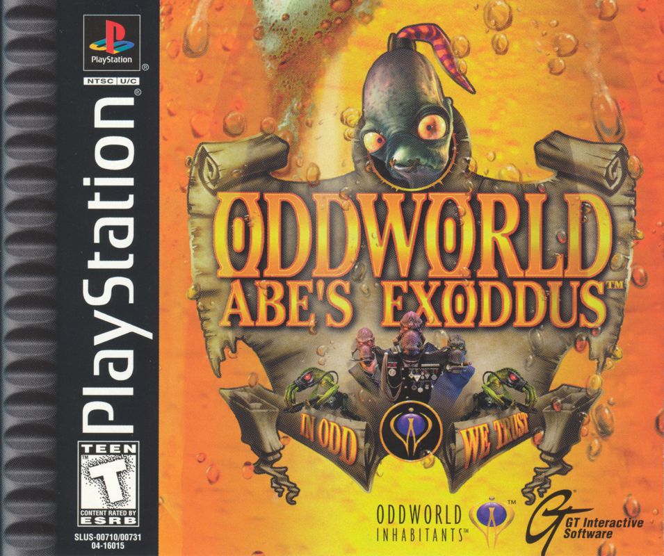 Front Cover for Oddworld: Abe's Exoddus (PlayStation)
