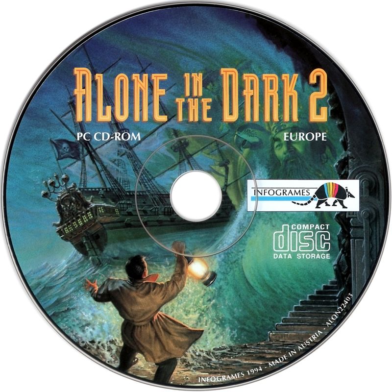 Media for Alone in the Dark 2 (DOS) (CD-ROM Release)