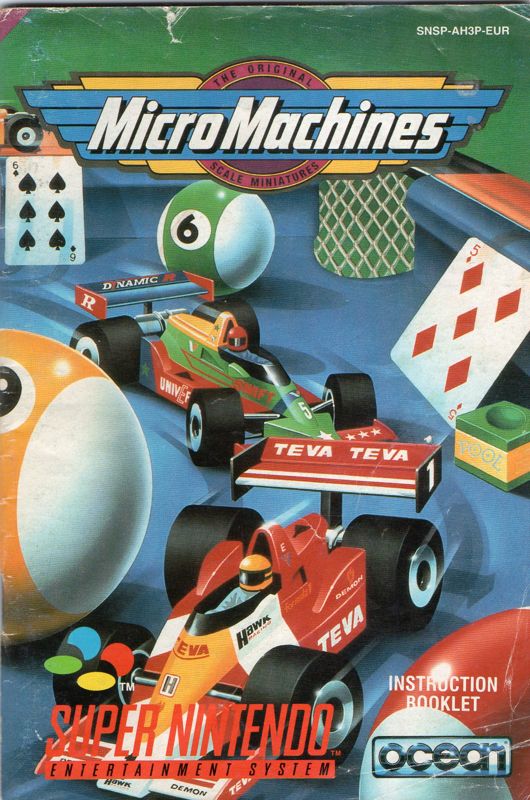 Manual for Micro Machines (SNES): Front