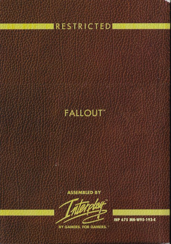 Manual for Fallout (Windows): Back