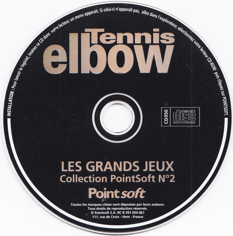 Media for Tennis Elbow (DOS) ("Les Grands Jeux #2" series release (Pointsoft 2000))