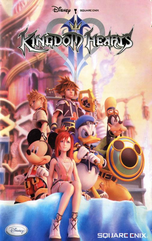 Manual for Kingdom Hearts II (PlayStation 2) (Platinum release): Front
