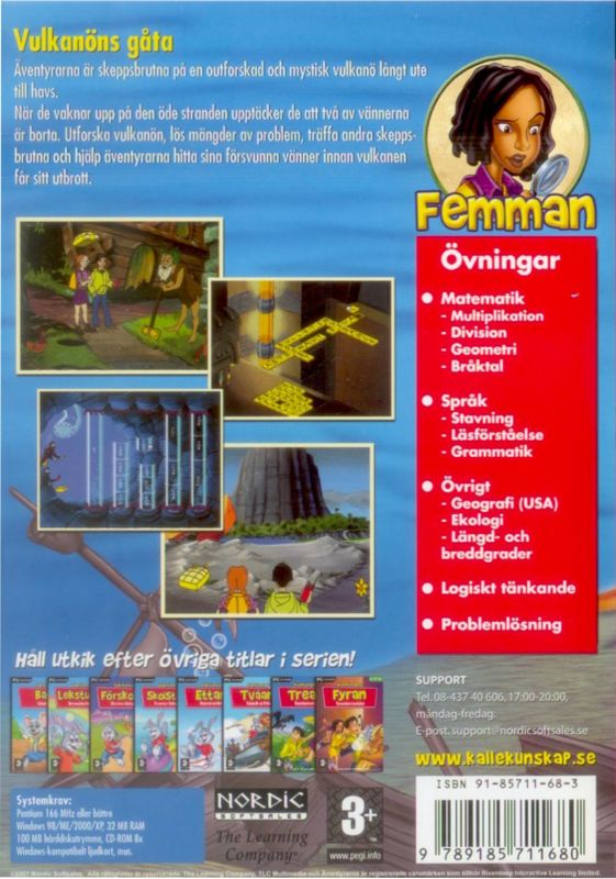 Back Cover for ClueFinders: 5th Grade Adventures (Windows)