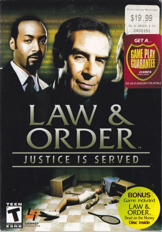 Front Cover for Law & Order: Justice Is Served (Windows)