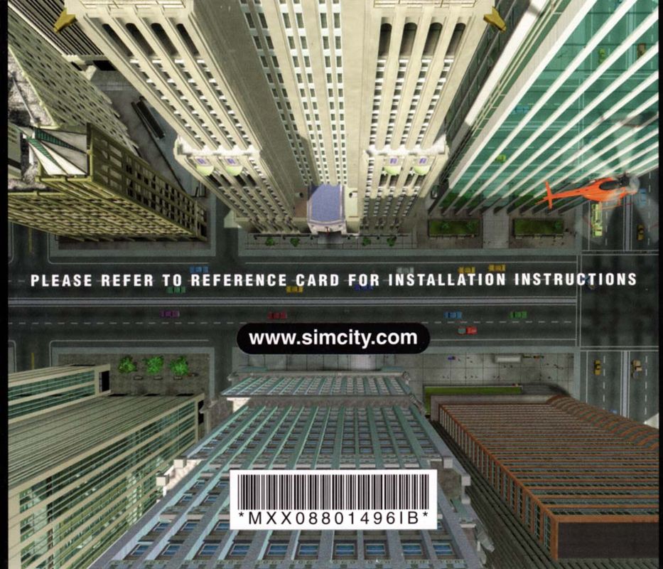Other for SimCity 3000 (Windows): Jewel Case - Back
