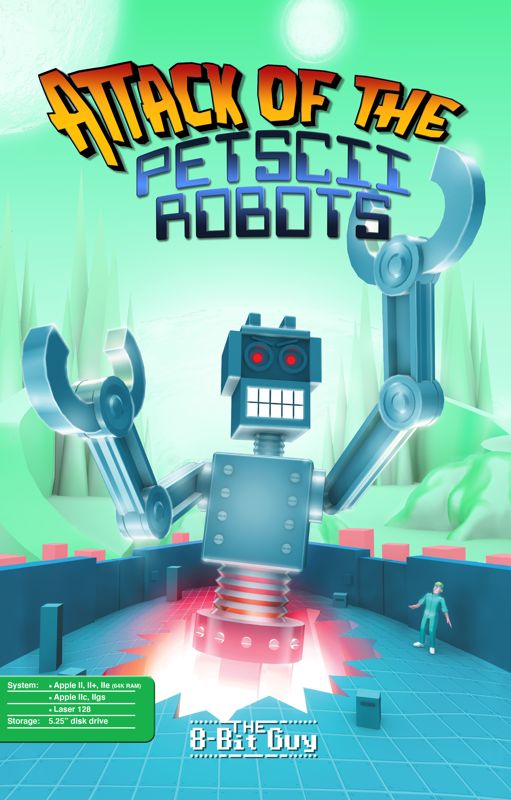 Front Cover for Attack of the Petscii Robots (Apple II)